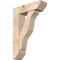 Ekena Millwork Funston Slat Smooth Bracket w/ Offset Brace, Douglas Fir, 7 1/2"W x 26"D x 38"H BKT0806X26X38FST06SDF - alternate 1